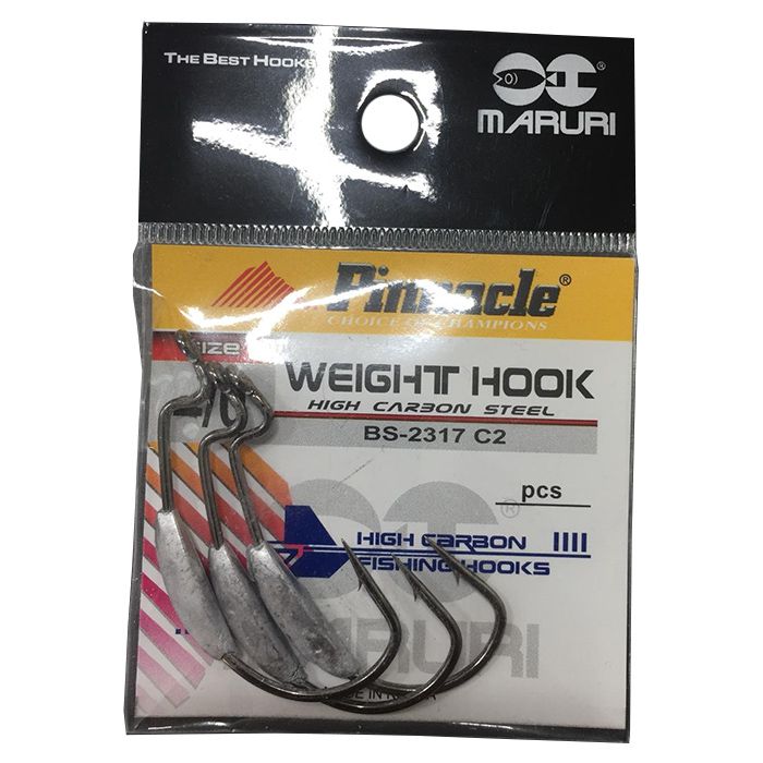 Anzol Pinnacle Weight Hook Black 1/0 (03un)