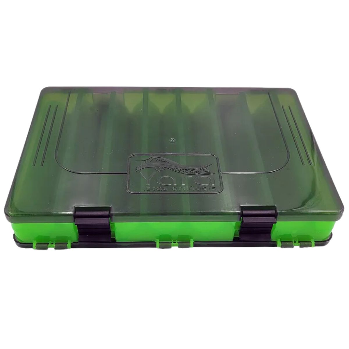 Estojo Duplo Yara Para Iscas Verde