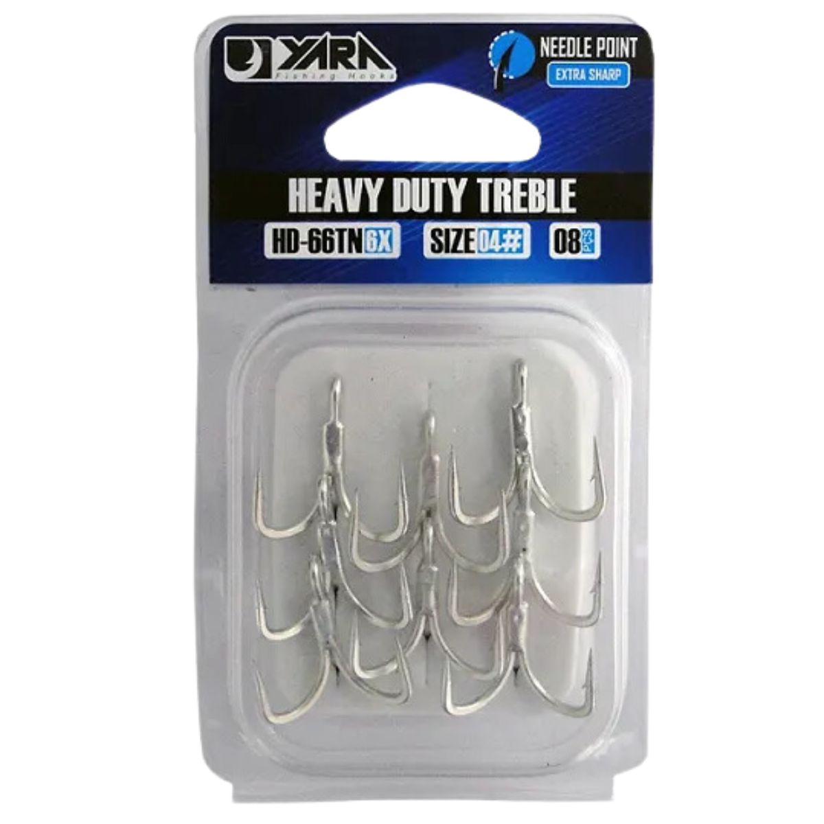 Garateia Yara Heavy Duty Treble 6X Tamanho 04 c/ 8und