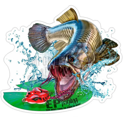 Adesivo Peixes EP Fishing Grande (aproximadamente 50x36cm)