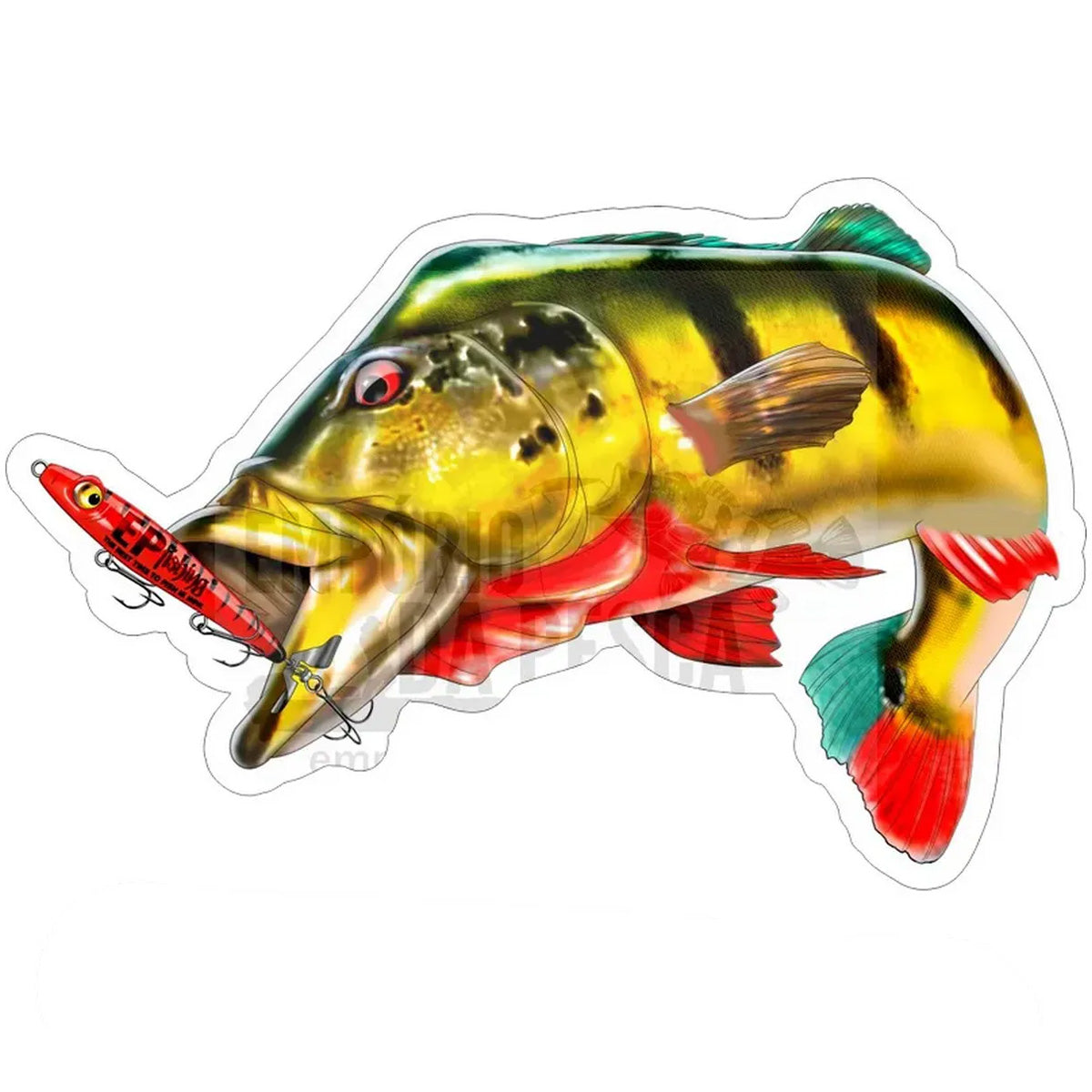Adesivo Peixes EP Fishing Médio (aproximadamente 30x25cm)