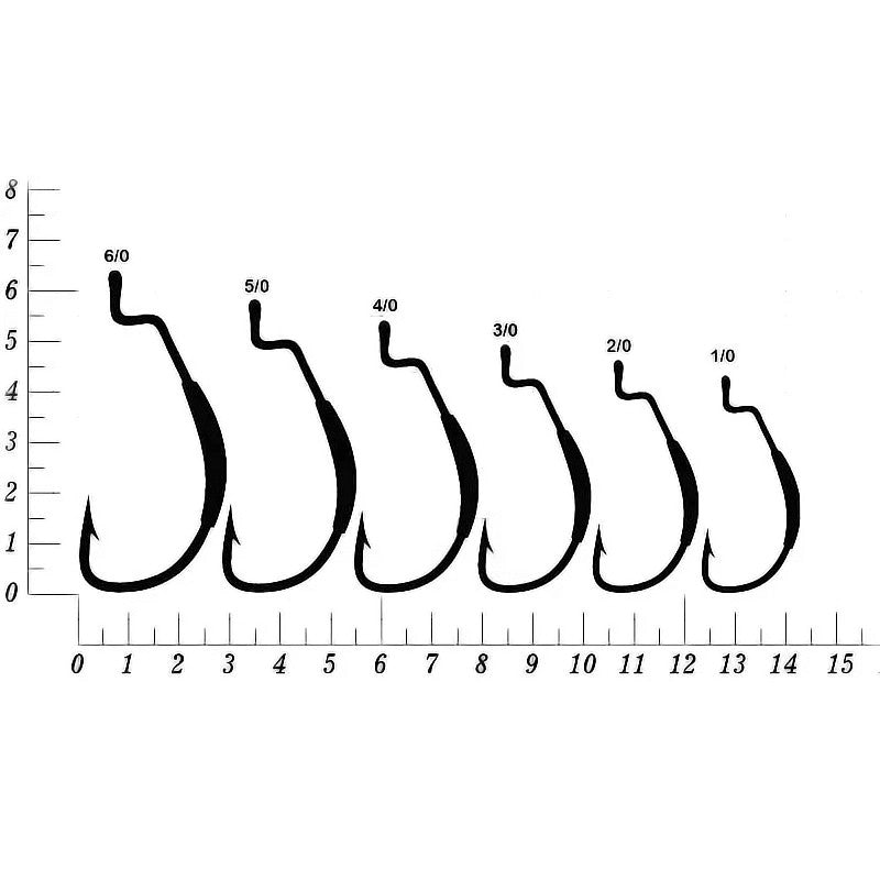 Anzol Crown EWG Lastreado 6/0 (05un)