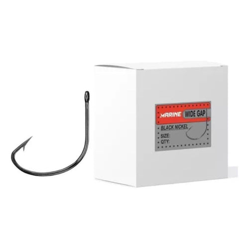 Anzol Marine Wide Gap Black Nickel tamanho 2/0 - caixa com 100 un