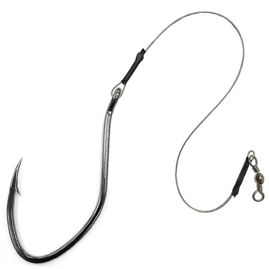 Anzol Maruri 2x Strong Cat Fish Black 12/0 Encastoado com Girador (03un, 50cm)