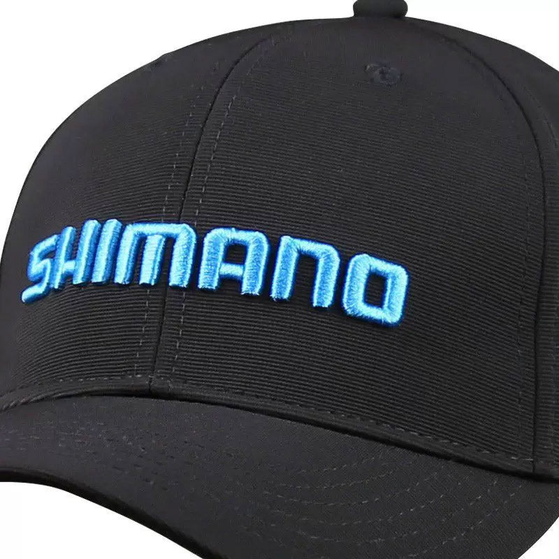 Boné Shimano 1802 (Preto com Azul Ciano)
