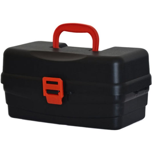 Caixa Hi Preto com 2 Bandejas (36x21x19cm)