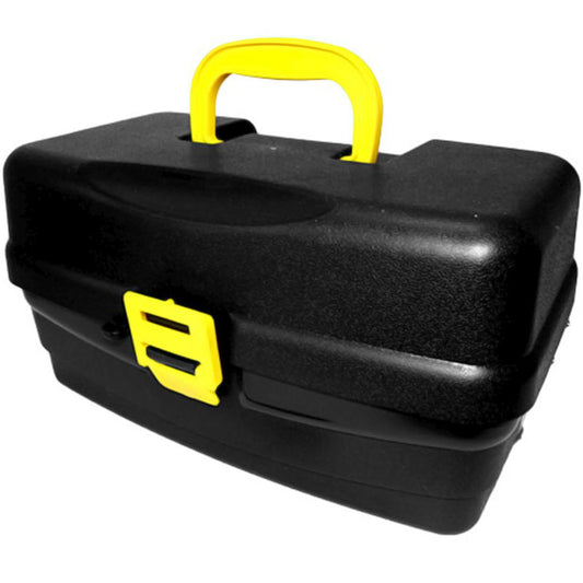 Caixa Hi Preto com 3 Bandejas (36x21x19cm)