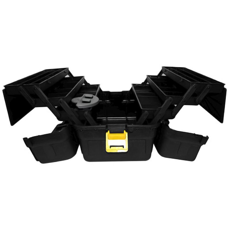 Caixa Hi Preto com 6 Bandejas  (35x24x22cm)