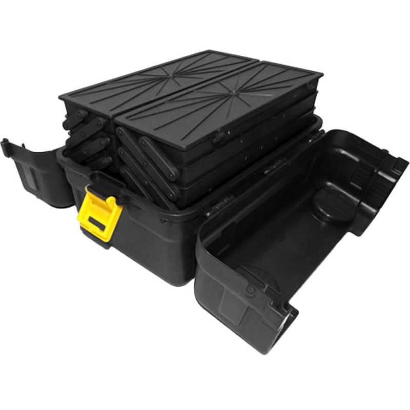 Caixa Hi Preto com 6 Bandejas  (35x24x22cm)
