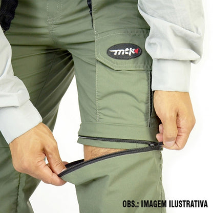 Calça Bermuda MTK Amazon Rajado Cinza (Tam. Especial)