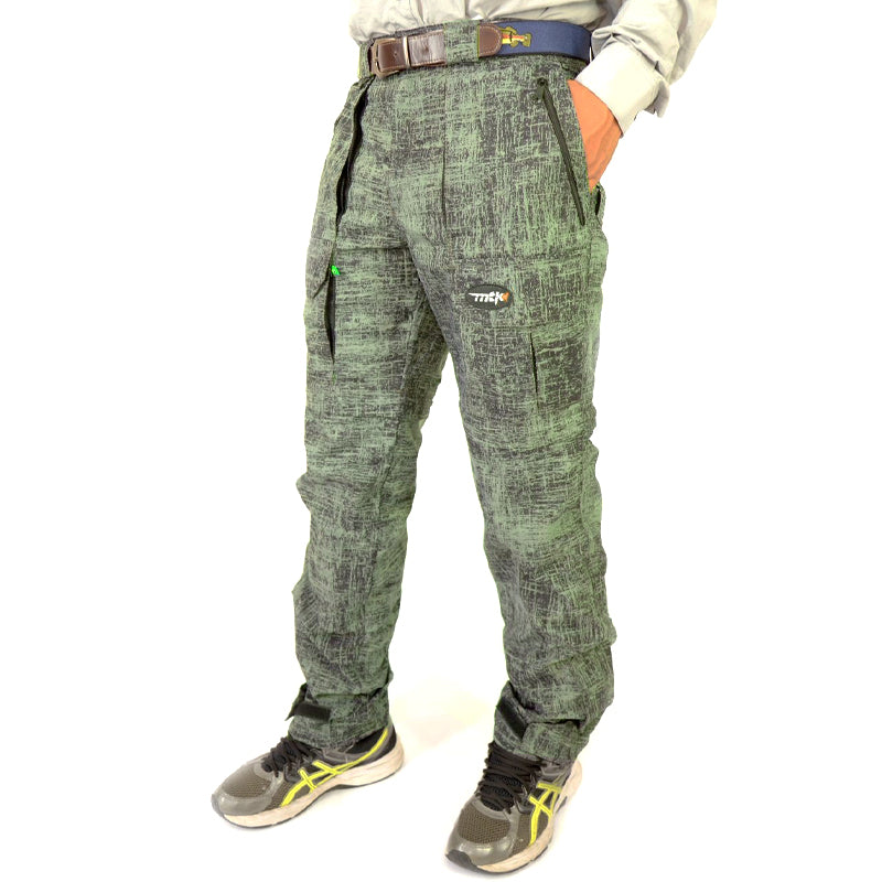 Calça Bermuda MTK Amazon (Verde Rajado, Tam. Especial)