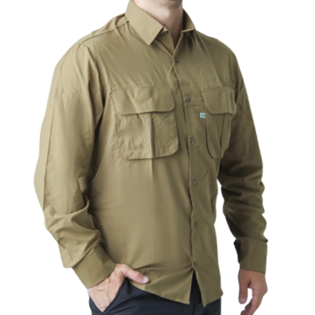 Camisa Mar Negro Classic Pro Bege (Tamanho Especial, +50UV)