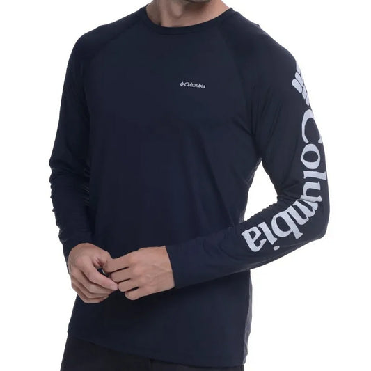 Camiseta Columbia Aurora M/L (Preto, +50UV)