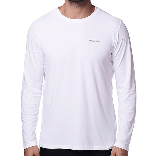 Camiseta Columbia Neblina M/L (Branco, +50UV)
