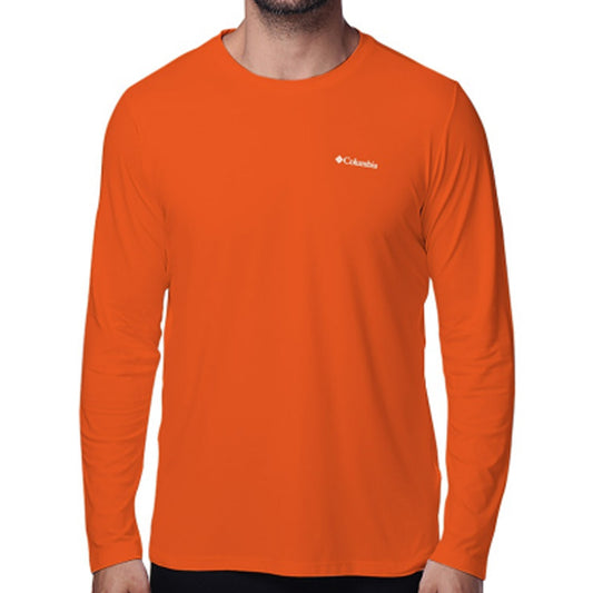 Camiseta Columbia Neblina M/L (Laranja, +50UV)