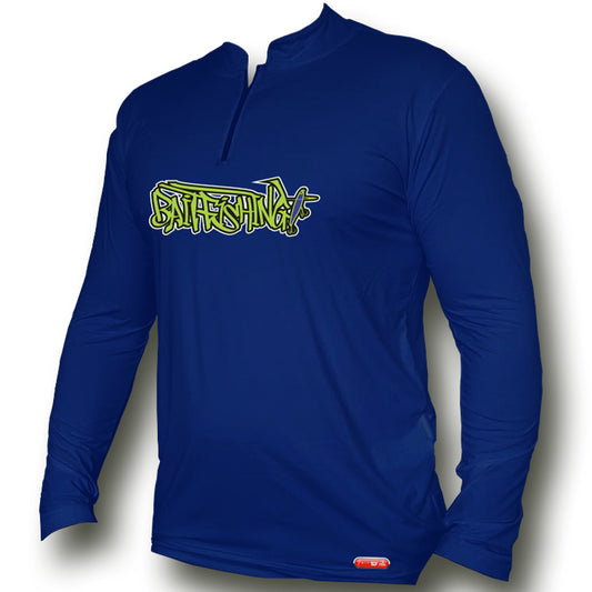Camiseta de Pesca Bait Icy Marinho Grafiti (FPS 50+)