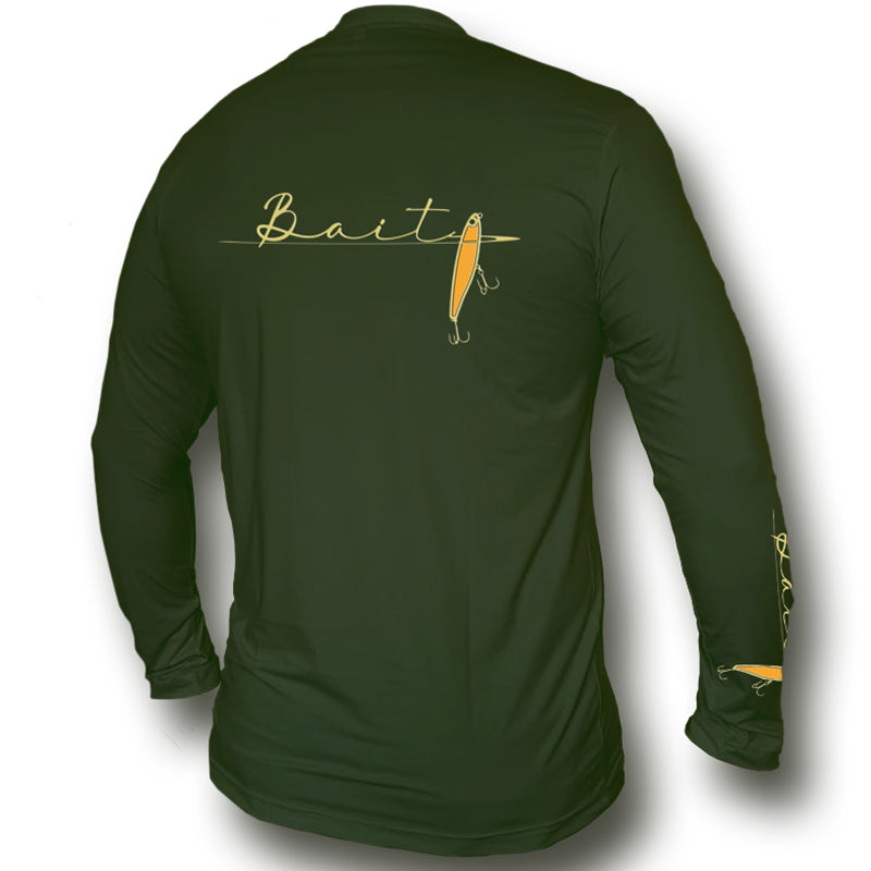 Camiseta de Pesca Bait Icy Musgo (FPS 50+)