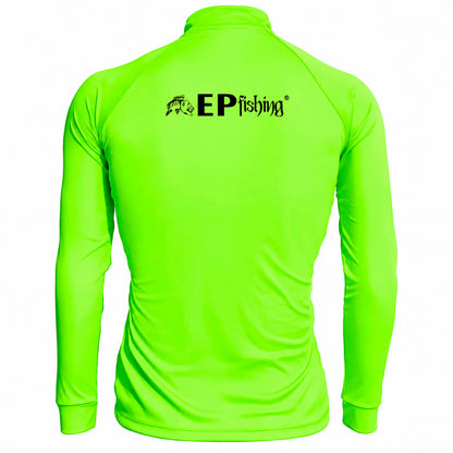 Camiseta de Pesca EP Fishing Basic Feminina Melão e Preto (+50UV)