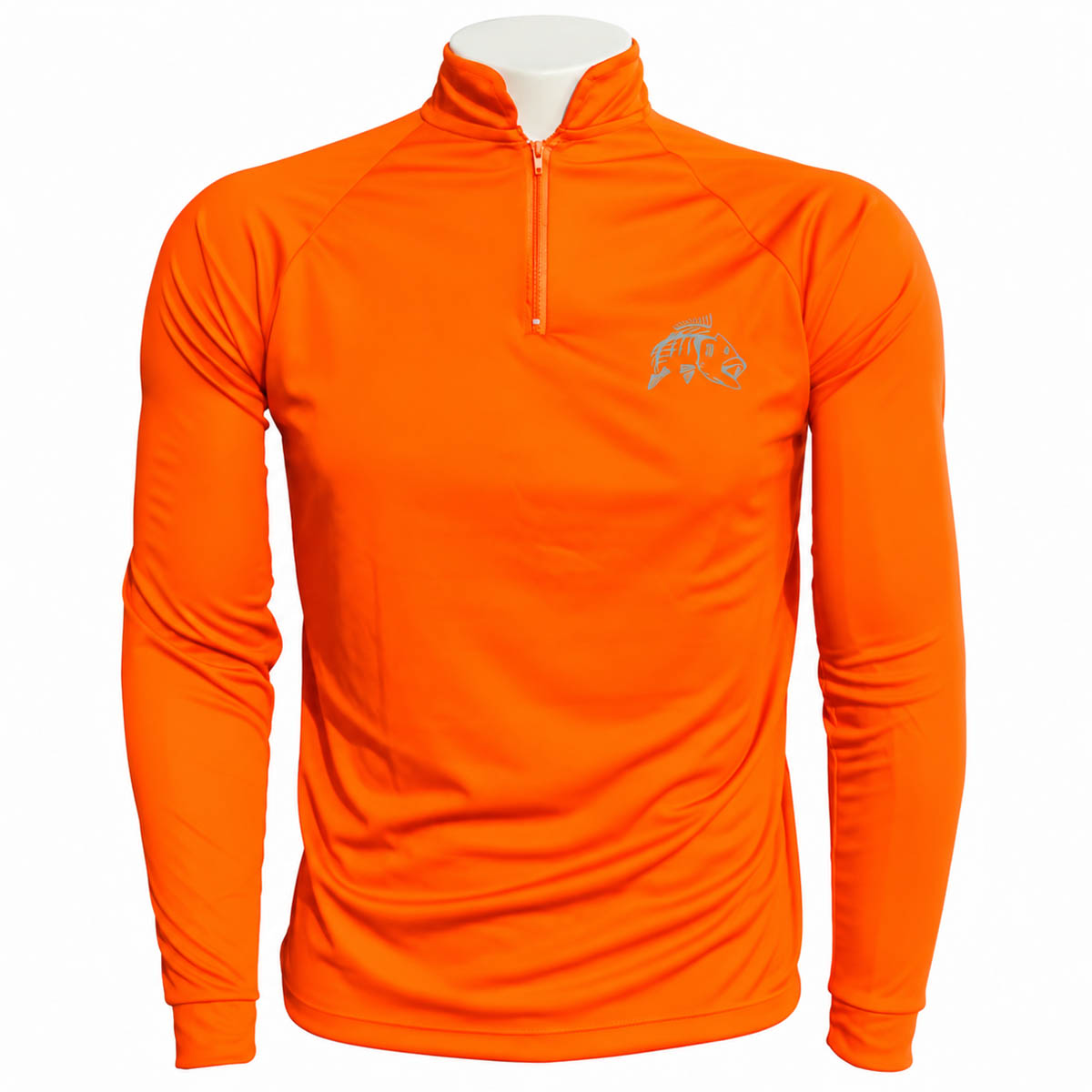 Camiseta de Pesca EP Fishing Basic Laranja com Cinza (+50UV, Tam. Especial)