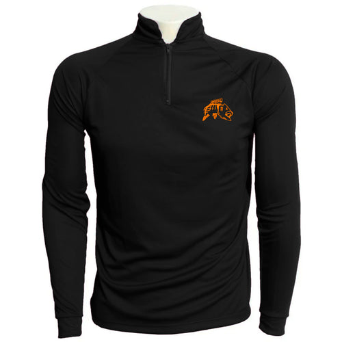 Camiseta de Pesca EP Fishing Basic Preto com Laranja (+50UV)
