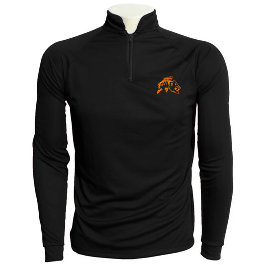 Camiseta de Pesca EP Fishing Basic Preto com Laranja (+50UV)