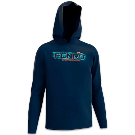 Camiseta Faca na Rede Poliamida com Touca Azul (Proteção UV 98)