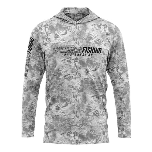 Camiseta Mar Negro Sublimada com Capuz Clear (Tamanho Especial, +50UV)