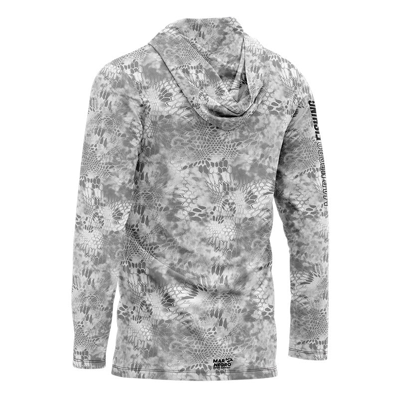 Camiseta Mar Negro Sublimada com Capuz Clear (Tamanho Especial, +50UV)