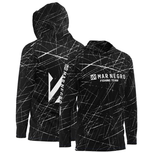 Camiseta Mar Negro Sublimada com Capuz Team MNF (+50UV)