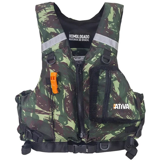 Colete Salva Vidas Ativa Caiaque M (35 a 55kg, Homologado)