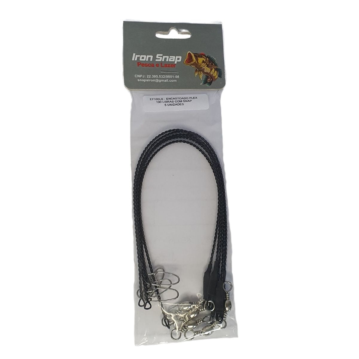 Encastoado Flex com Snap 100lb Iron Snap