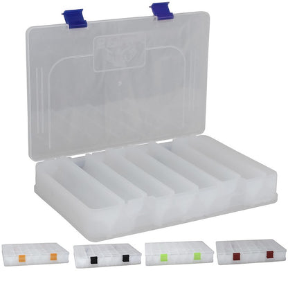 Estojo para Iscas EP Fishing Duplo Transparente (16 divisórias)