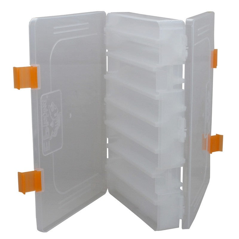 Estojo para Iscas EP Fishing Duplo Transparente (16 divisórias)