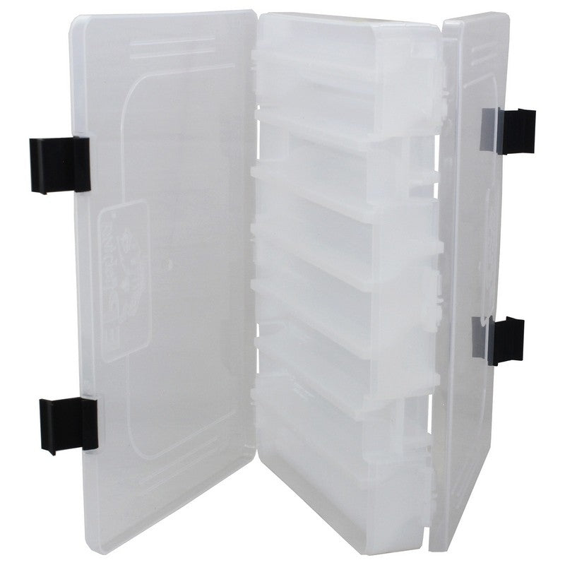 Estojo para Iscas EP Fishing Duplo Transparente (16 divisórias)