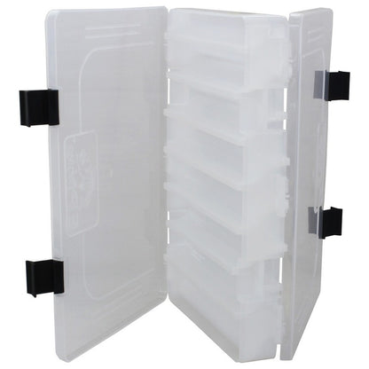 Estojo para Iscas EP Fishing Duplo Transparente (16 divisórias)