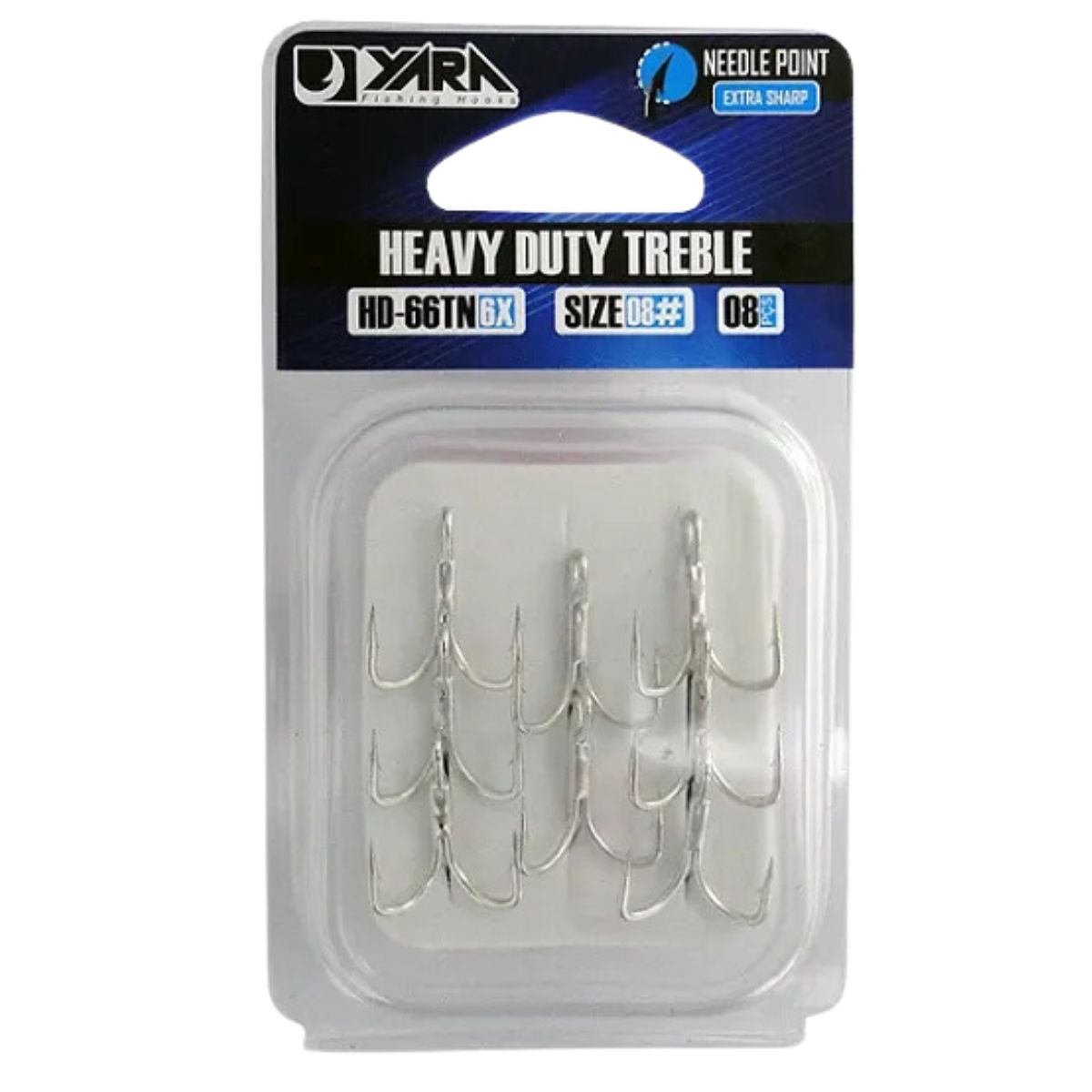 Garateia Yara Heavy Duty Treble 6X Tamanho 08 c/ 8und