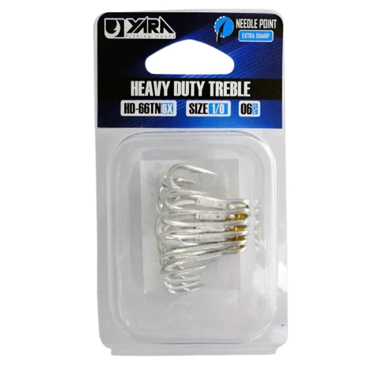 Garateia Yara Heavy Duty Treble 6X Tamanho 1/0 c/ 6und