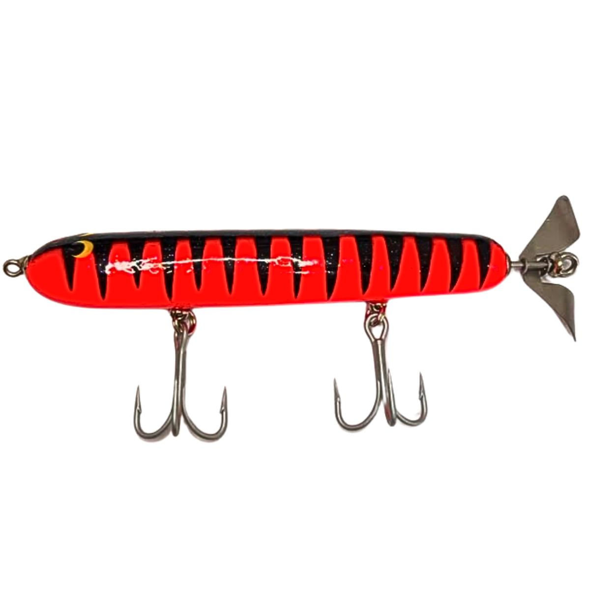 Isca Artificial De Hélice High Roller Dini 5.25 Madeira Para Tucunaré Açu
