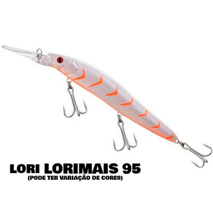 Kit 6 Iscas Lori para Pesca Tucunarés Azuis e Amarelos