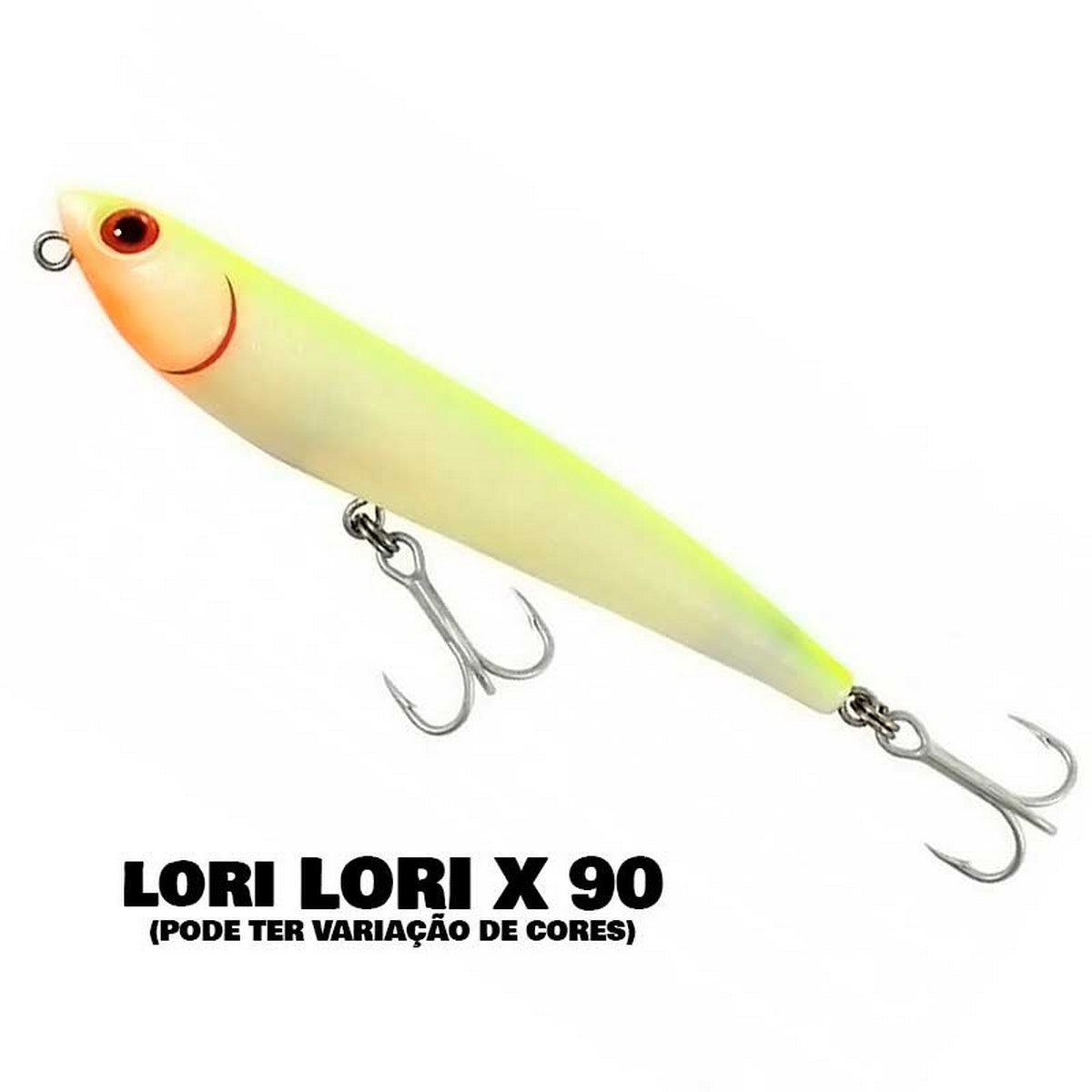 Kit 6 Iscas Lori para Pesca Tucunarés Azuis e Amarelos