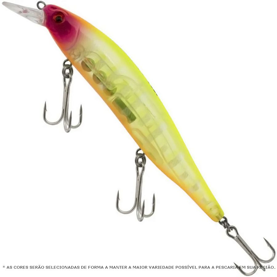 Kit com 12 Iscas Artificiais By Nei Jesus para Iniciar na Pesca de Tucunarés (com Estojo e Snap)