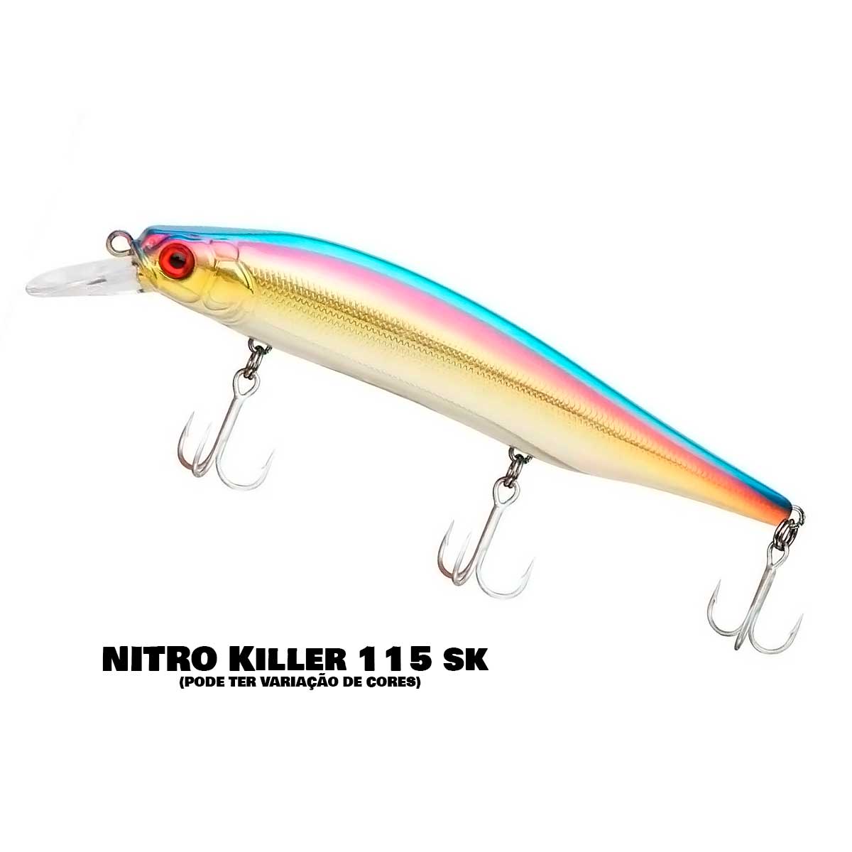 Kit 6 Iscas Nitro Premium para Tucunarés Gigantes