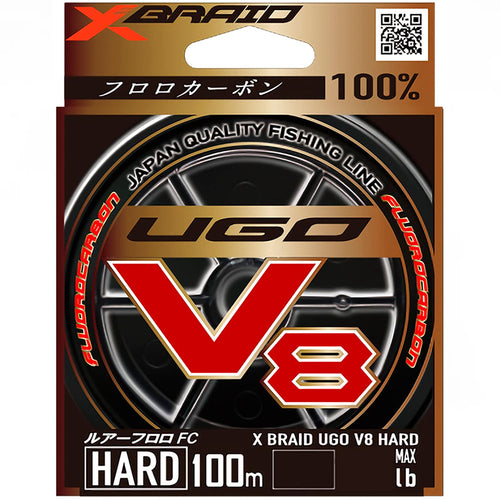Linha Fluorocarbon XBraid Ugo V8 Hard 14lb (0,30mm - 100m)