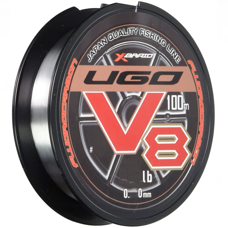 Linha Fluorocarbon XBraid Ugo V8 Hard 14lb (0,30mm - 100m)