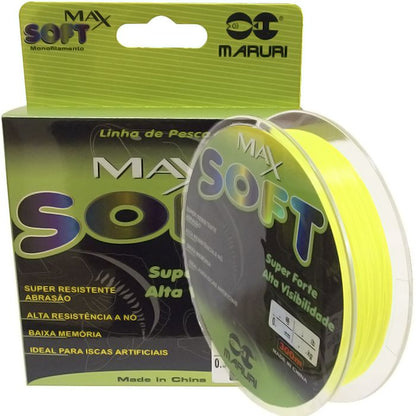 Linha Monofilamento Maruri Max Soft 35lb Verde (0,52mm - 300m)