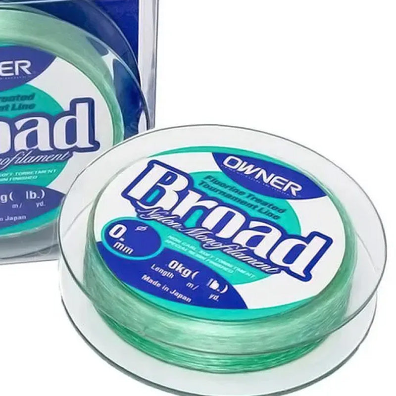 Linha Monofilamento Owner Broad 05lb Verde (0.14mm - 150m)