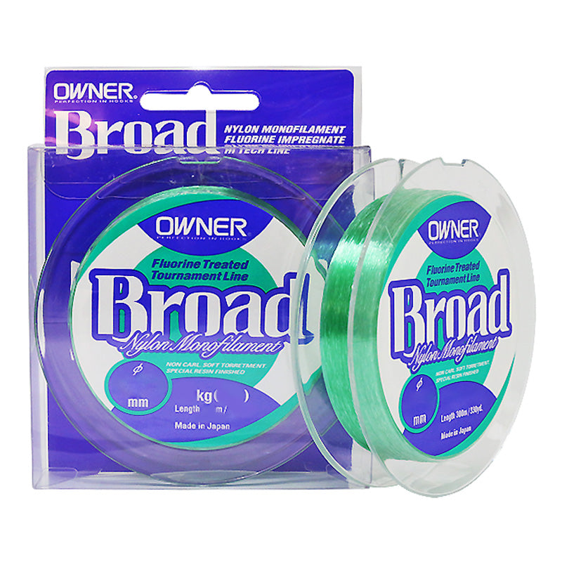 Linha Monofilamento Owner Broad 33lb Verde (0,45mm - 150m)
