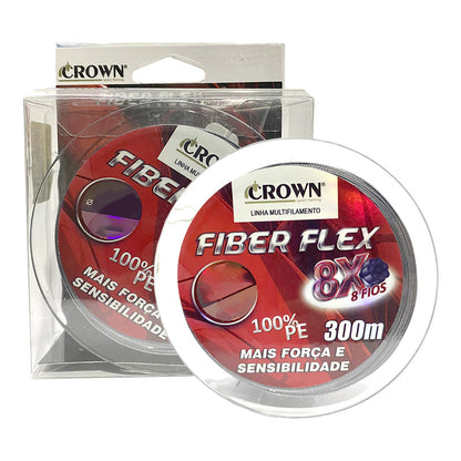 Linha Multifilamento Crown Fiber Flex 8x (300m)