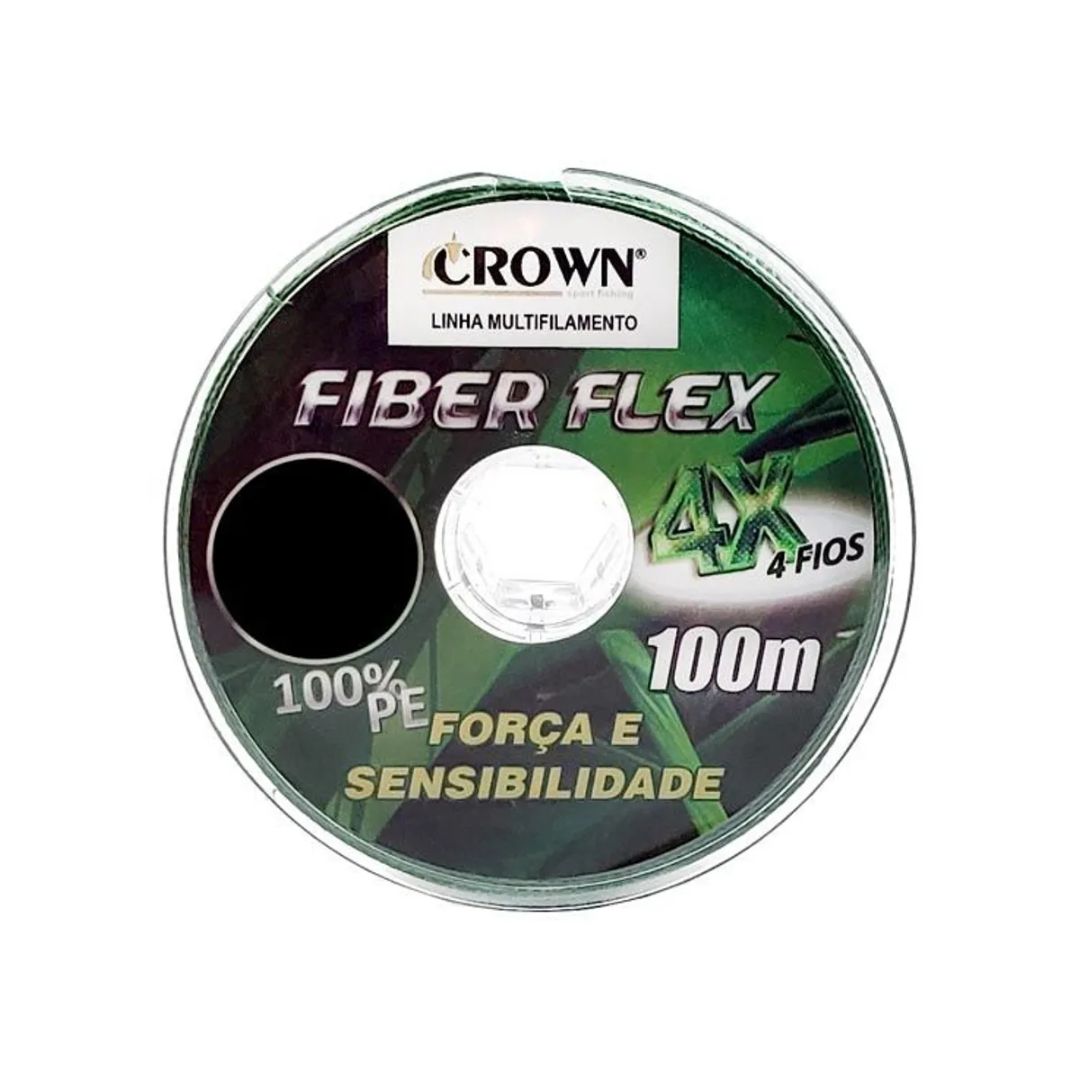 Linha Multifilamento Fiber Flex X4 0,20mm 24lb 100m