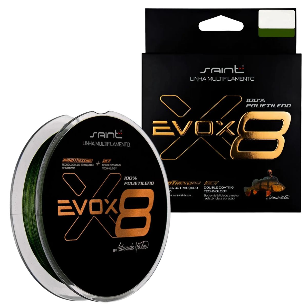 Linha Multifilamento Saint Evox X8 0,26mm 40lb n°2.5 100m